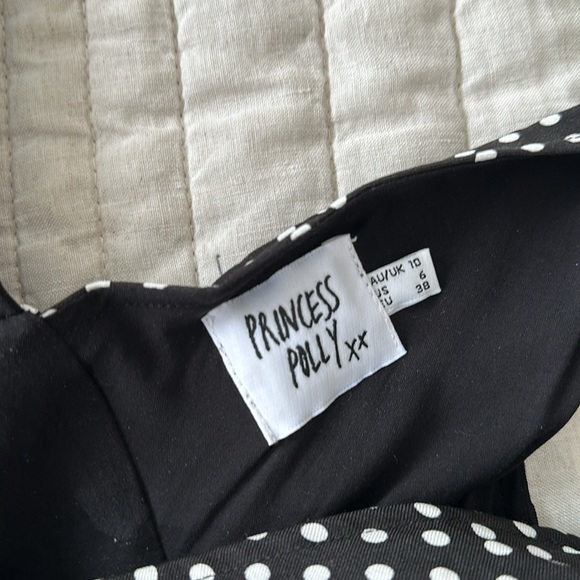 princess polly nellie mini dress black polka dot - Picture 7 of 7